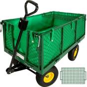 Chariot charrette de jardin main 550 kg outils jardinage