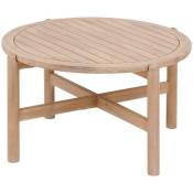 Table basse en bois d'acacia, pour le jardin, ø 80