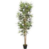 Bambou artificiel 368 feuilles 80 cm vert - Vidaxl
