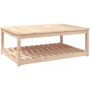 Table de jardin 121x82,5x45 cm bois massif de pin Vidaxl