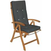 6x Coussins de chaise pour salon de jardin coussin