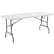 Table pliante de camping 180 cm - Blanc
