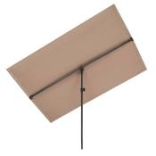 Flex-Shade l parasol 150 x 210 cm Polyester uv 50 taupe