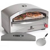 Kemper - Four à pizza 4800W gaz Inox + Spatule pizzaiolo