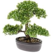 Emerald - Mini bonsaï Ficus artificiel Vert 32 cm