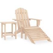 FIMEI Chaise de jardin Adirondack avec repose-pied