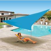 Voile d'ombrage triangulaire turquoise 3.6 mètres