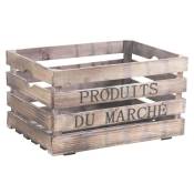 Caisse en bois Produits du marché