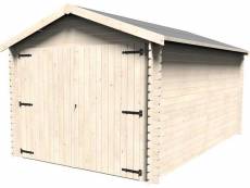 Garage en bois 28 mm - 14,24 m²