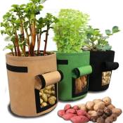 Home Sac de jardinage pour plantes de balcon et légumes,