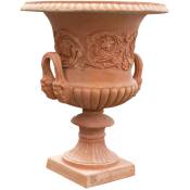 Vase toscan en terre cuite vieillie L60xPR60xH72 cm