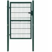 Vidaxl - portail de clôture 2D (simple) Vert 106x190