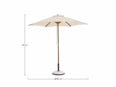 Bizzotto-parasol syros 2.5 m naturel