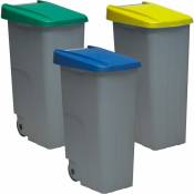 Pack de recyclage Reciclo fermé 3 x 110 l 3 couleurs