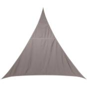 Voile d ombrage triangulaire Curacao taupe 5x5x5m en