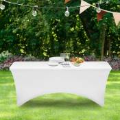 Nappe rectangulaire extensible blanche