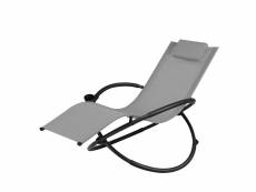 Giantex chaise longue à bascule pliante chaise orbitale