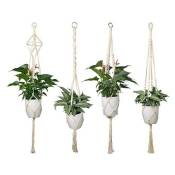 Ensemble de 4 porte-plantes en pot de fleurs Porte-plantes