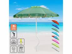 Parasol de plage léger visser protection uv girafacile