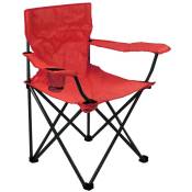 Fauteuil de camping pliant Rouge