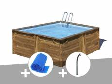 Kit piscine bois sunbay carra 3,05 x 3,05 x 1,19 m