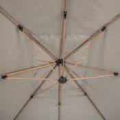 Hesperide - Toile de parasol Soly noisette 4x3m en