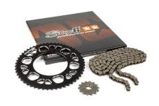 Kit chane 13x53 - 420 Stage6 alu CNC Noir Aprilia SX