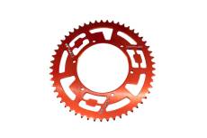 Couronne 53 dents - 420 Doppler alu CNC Rouge Aprilia