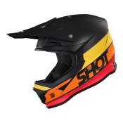 Casque cross Shot Furious Story orange/rouge/jaune/noir mat- S