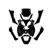 Kit carrosserie 8 pièces noires mat pour Piaggio MP3