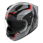 Casque intégral Nolan N60-6 Eclettico 351 noir/gris/rouge métal- M