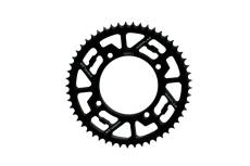 Couronne 53 dents - 428 Doppler alu CNC Noir Beta RR