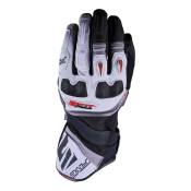 Gants cuir/textile Five TFX2 WP gris/gris/rouge- M