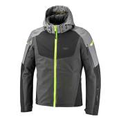Blouson textile Ixon Burning gris/noir/jaune- M