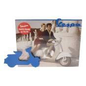 Cadre photo Vespa 25x20cm bleu