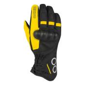 Gants cuir/textile Bering Zephyr noir/gris/jaune- T10