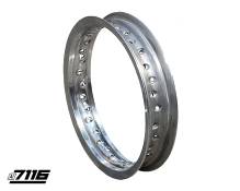 Jante arrire aluminium 7116 12x1,85 argent Pit Bike