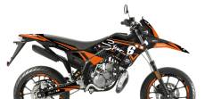 Kit dco Derbi X-Treme 2018 - 2020 Stage6 Orange