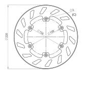 Disque de frein avant 220mm NG Brake Disc Peugeot XP6