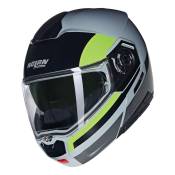 Casque modulable Nolan N90-3 06 Roboto 346 gris/noir/jaune brillant- S