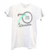 T-shirt Vespa 70th Birthday gris- S