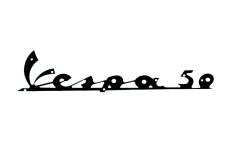 Logo Vespa 50cc noir