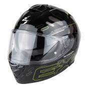 Casque intégral Scorpion Exo-530 Air Fond noir/jaune néon- M