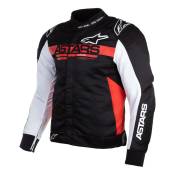 Blouson textile Alpinestars Monza Sport noir/rouge/blanc- S