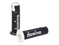 Poignes Domino A450 On-Road Racing noir / blanc (extrmit ouverte)
