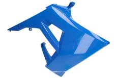 Oue de radiateur droite bleue Derbi Senda / Gilera
