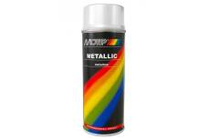 Bombe de peinture mtallise gris Motip 400ml (Arosol)