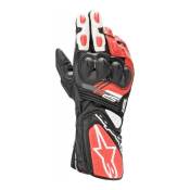 Gants cuir/textile Alpinestars SP-8 v3 noir/blanc/bright rouge- 3XL