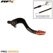 Pdale de frein RFX Pro standard noir / orange KTM /