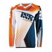 Maillot cross iXS GRAVITY orange blanc bleu enfant-